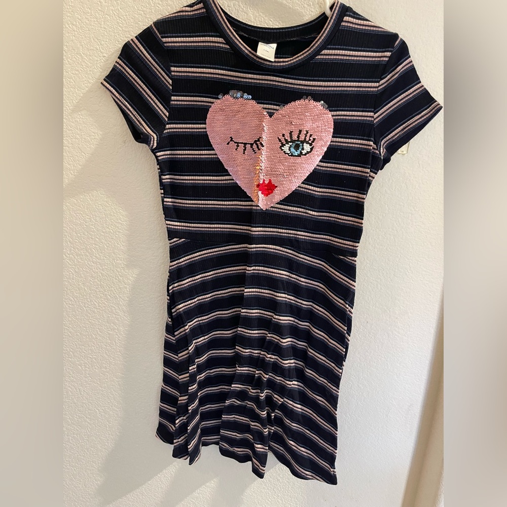 Blue and pink kids dress